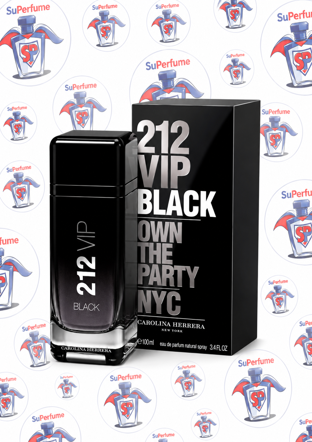 Eau de parfum carolina herrera 212 vip Black para caballero 100 ml