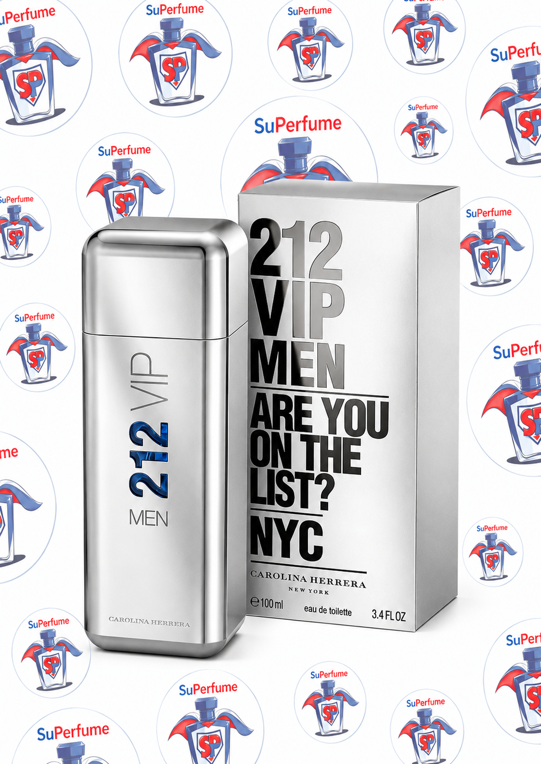 Perfume Hombre Carolina Herrera 212 Vip Men 100 ml Eau de toilette
