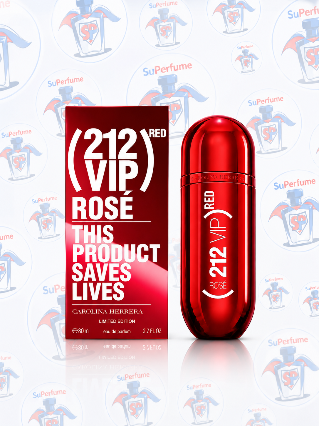 212 VIP Rosé Red Carolina Herrera 80ml Perfume femenina