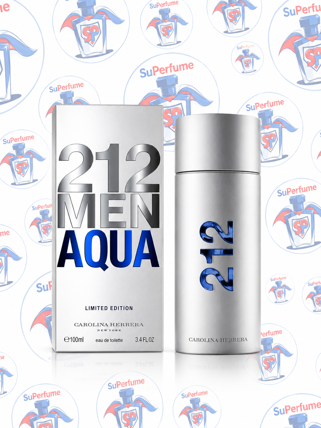 Perfume 212 Men Aqua De Carolina Herrera 100ml Eau De Toilette Hombre