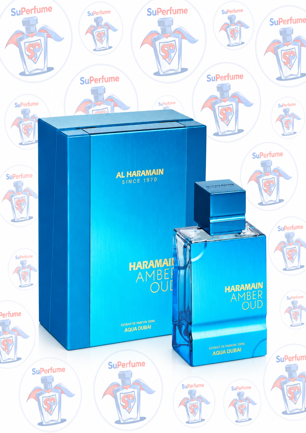 Perfume Amber Oud Aqua Dubai Extrait Al Haramain Unisex 100